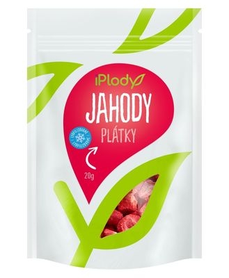 Jahody lyofilizované plátky