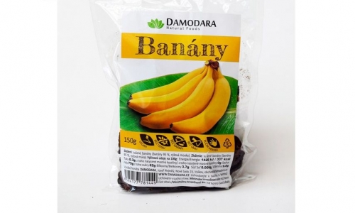 Banány sušené nesířené Damodara