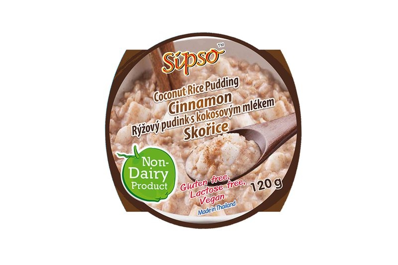 Rýžový pudink s kokosovým mlékem a skořicí
