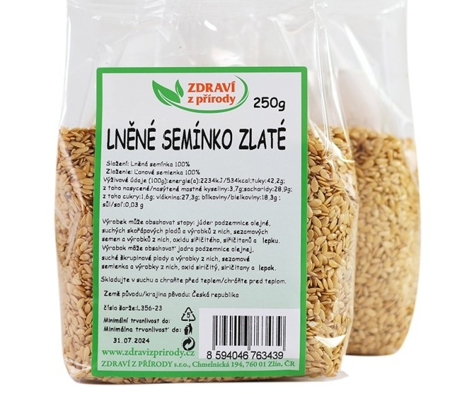 Lněná semínka zlatá