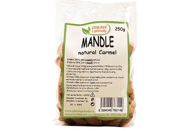 Mandle natural Carmel