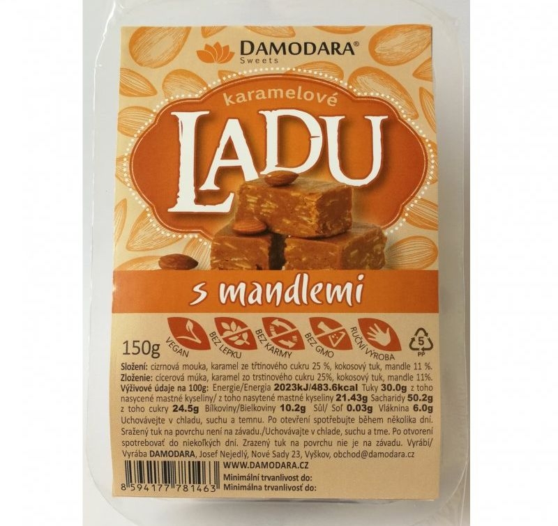 LADU karamelové s mandlemi