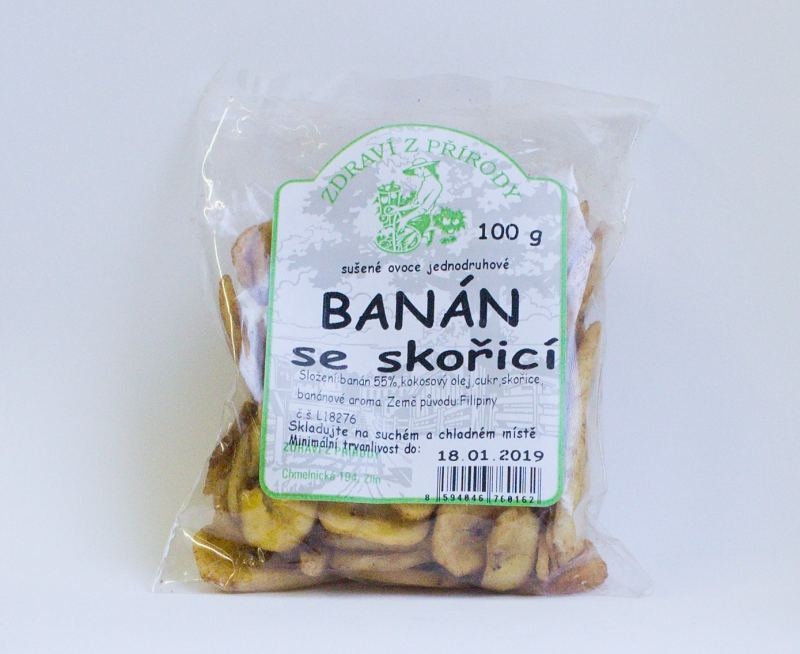 Banán se skořicí