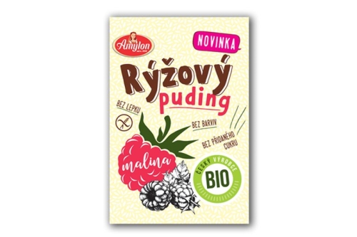 Puding rýžový malinový bio