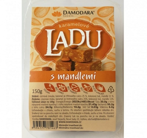 LADU karamelové s mandlemi
