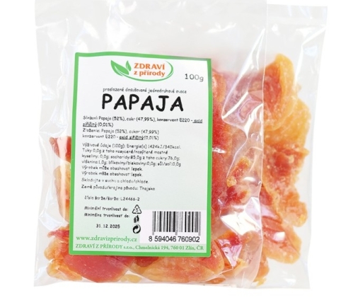 Papája nesířená bez cukru