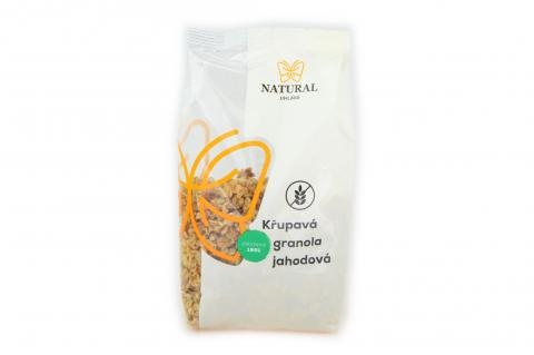 Křupavá granola jahodová bez lepku