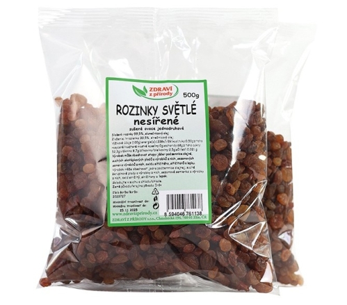 Rozinky světlé nesířené