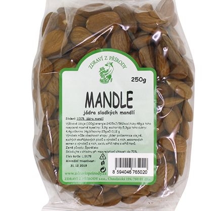 Mandle natural sladké ZP