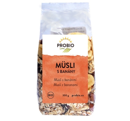 Müsli šťavnaté s banány BIO 300 g