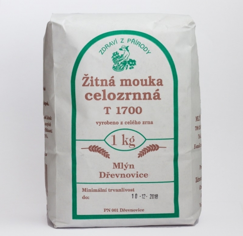 Žitná mouka celozrnná