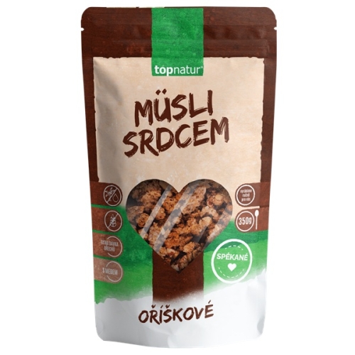 Musli srdcem spékané ořechové 350g