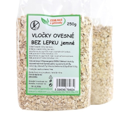 Ovesné vločky jemné bez lepku